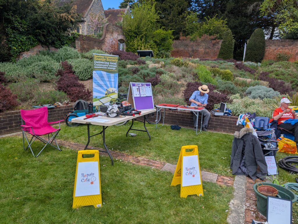 Repair at Bean Pole day in Caversham Reading